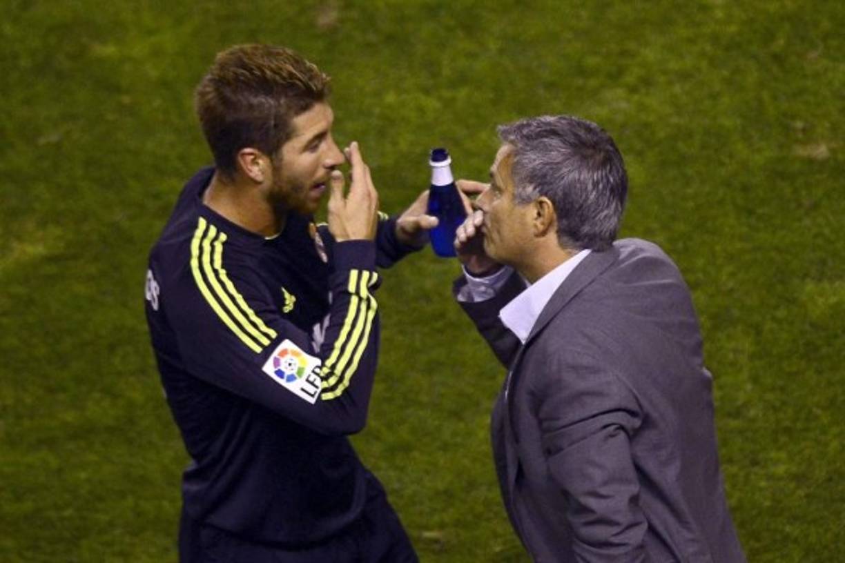Con Sergio Ramos también chocó Mourinho en algunas ocasiones.