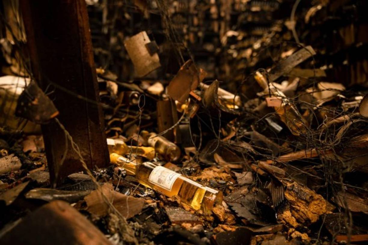 Miles de cosechas se perdieron. Las bodegas que aún permanecían en pie estaban cerradas, sin visitantes ante las órdenes de evacuación para toda la zona.