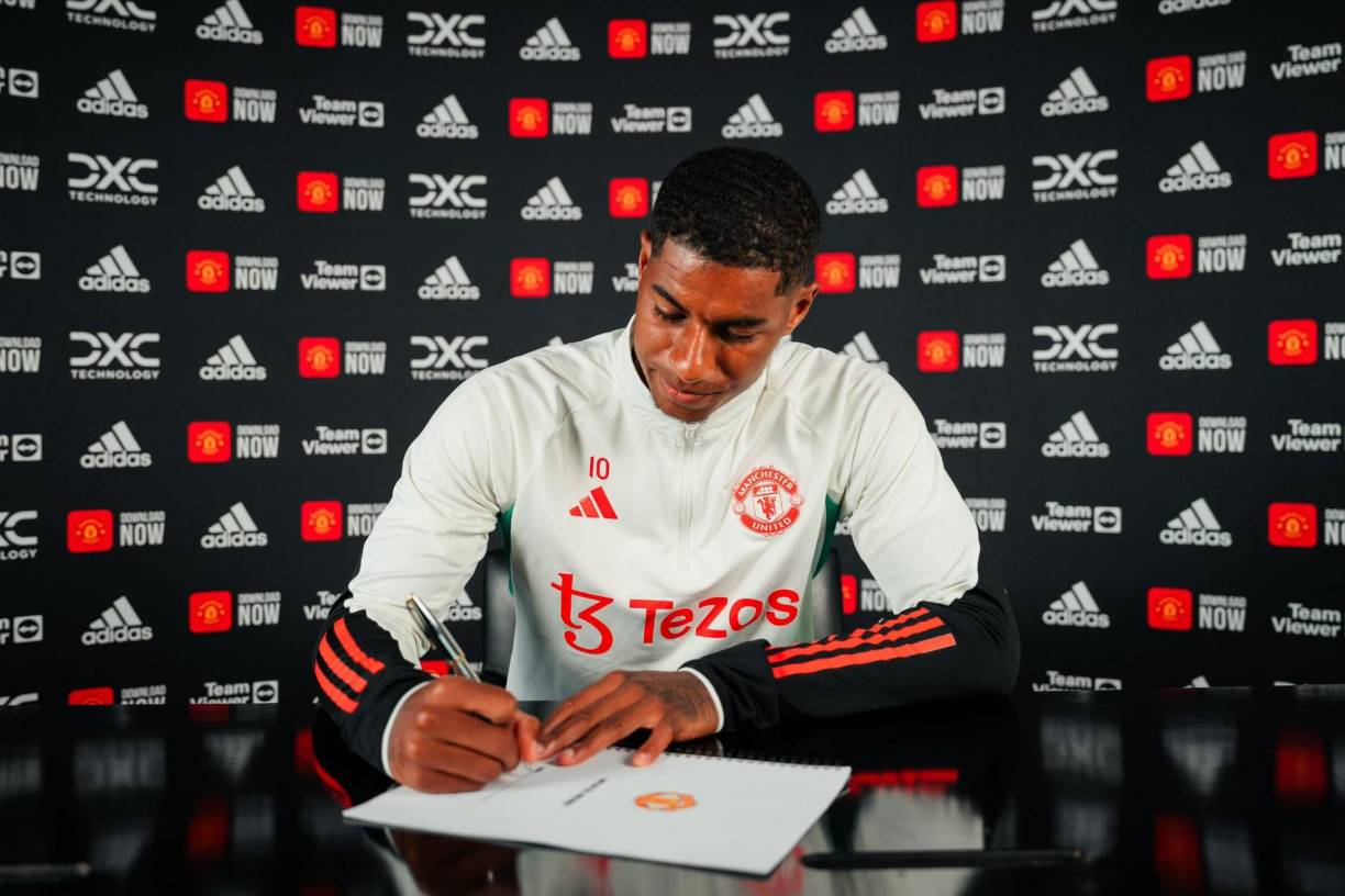 Oficial. Rashford renovó con el Manchester United hasta el 2028.
