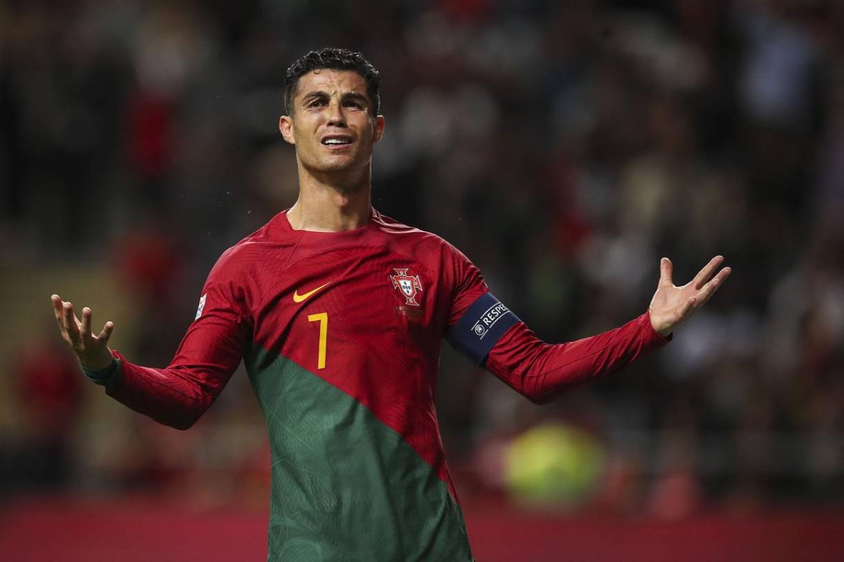La frustración de Cristiano Ronaldo por la eliminación de Portugal en la UEFA Nations League ante España.