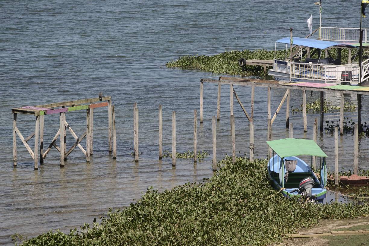 Yessenia Pacheco, presidenta de la Asociación de Restaurantes del Lago de Yojoa, manifestó que la decisión de retirar los muelles “no fue voluntaria”, sino que se vieron obligados a tomarla, debido a que en la última reunión se les informó que “era eso o ir a la cárcel”.