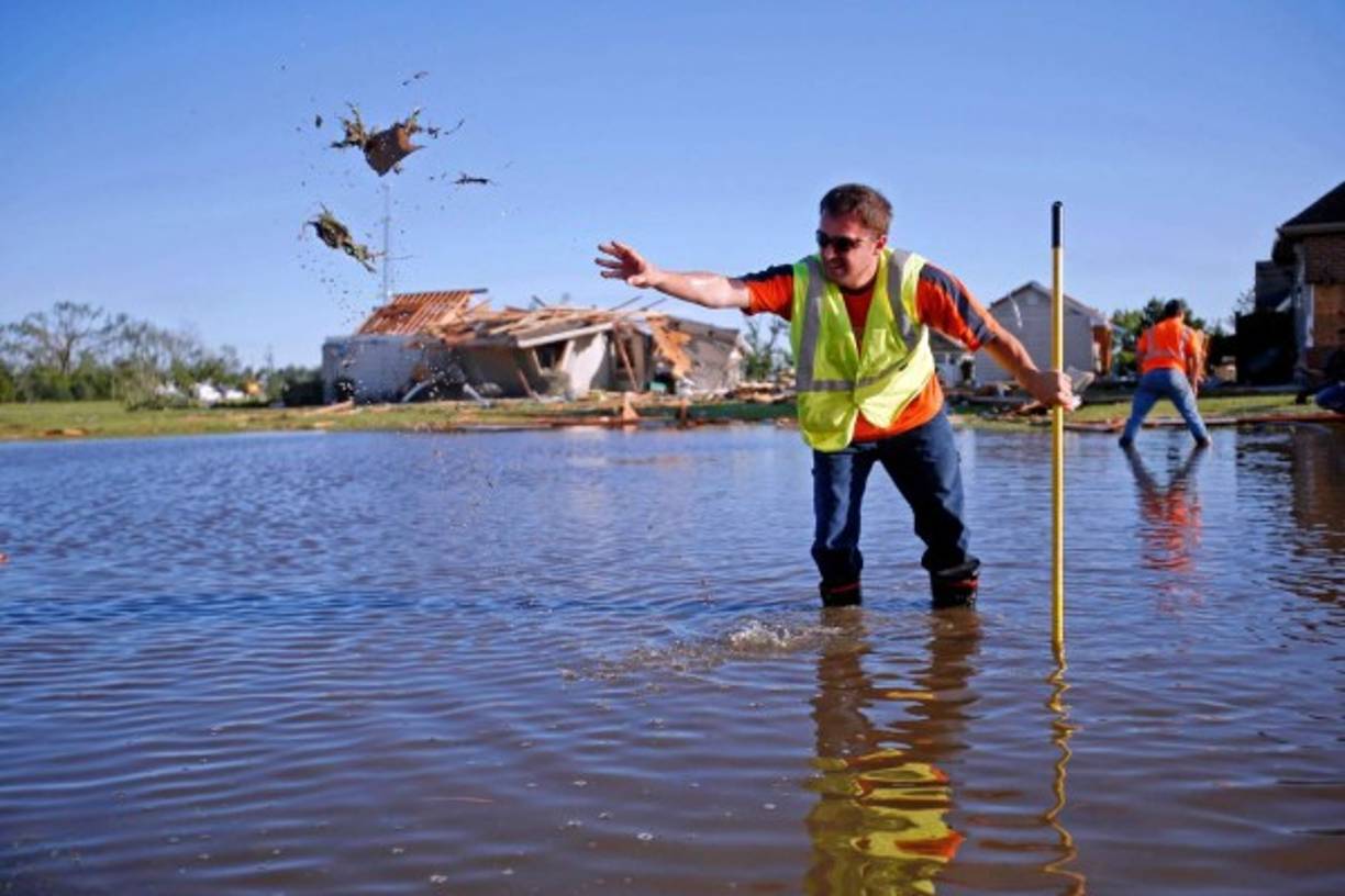 Varios condados fueron afectados por inundaciones tras las intensas tormentas derivadas de los tornados.