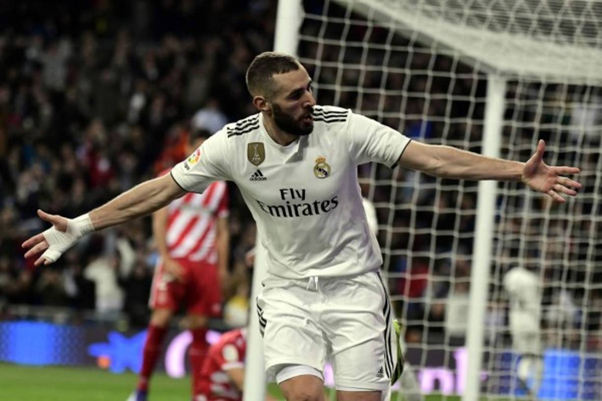 Karim Benzema selló la victoria del Real Madrid ante Girona con el 4-2.