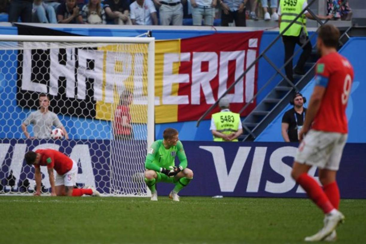 La decepción en los jugadores de Inglaterra era evidente.