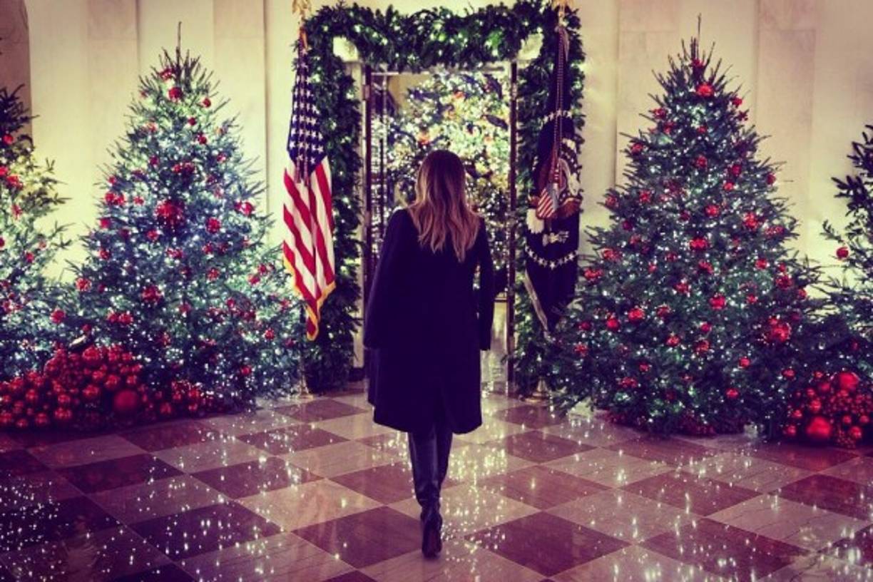 El principal árbol de Navidad de la Casa Blanca, llegó el lunes pasado de Carolina del Norte.