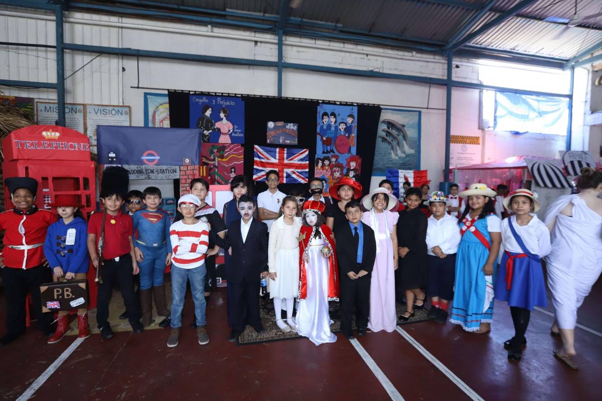 Inglaterra estuvo a cargo de los estudiantes de cuarto grado.