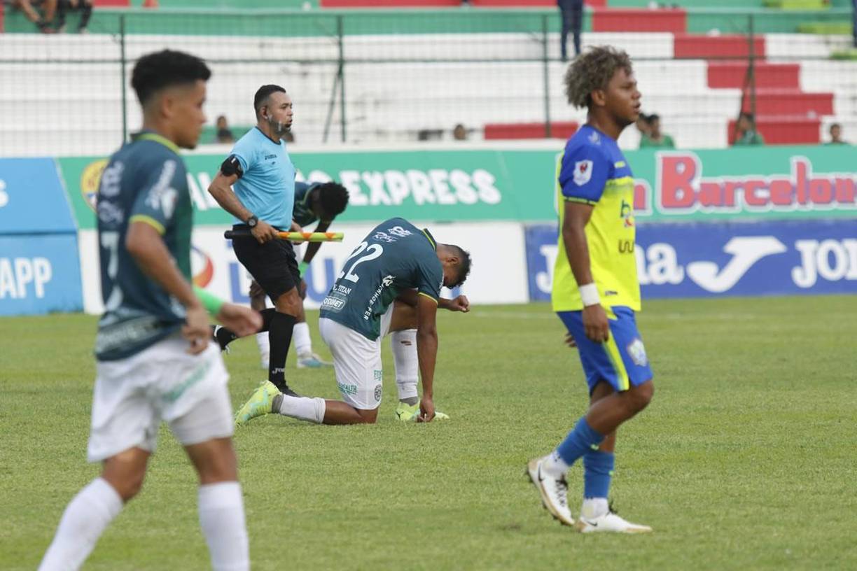 Kilmar Peña también mostró su tristeza después de perder contra el Olancho FC.