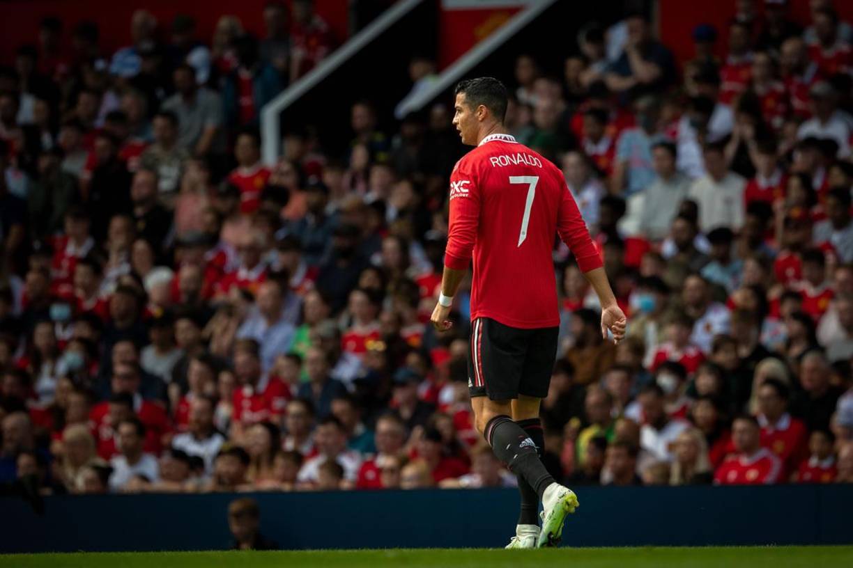 Esa fue la mejor aportación ofensiva de Cristiano Ronaldo durante los cuarenta y cinco minutos que estuvo sobre el césped.