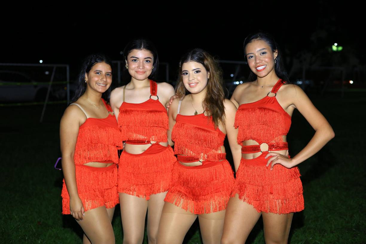 Tiffany Solano, Adriana Martínez, Adriana Segura y Andrea Bardales