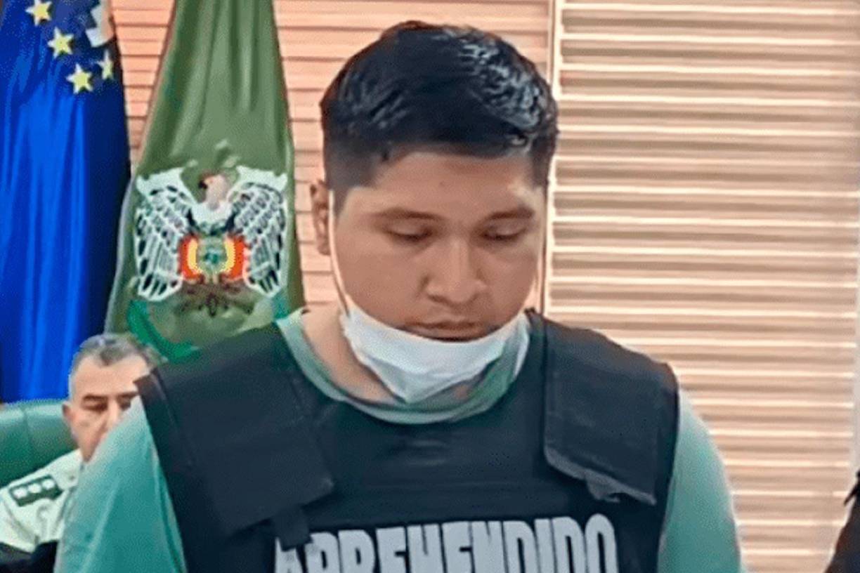 El sospechoso del crimen Robín Gutiérrez fue capturado y está en las celdas de la Fuerza Especial de Lucha Contra la Violencia.