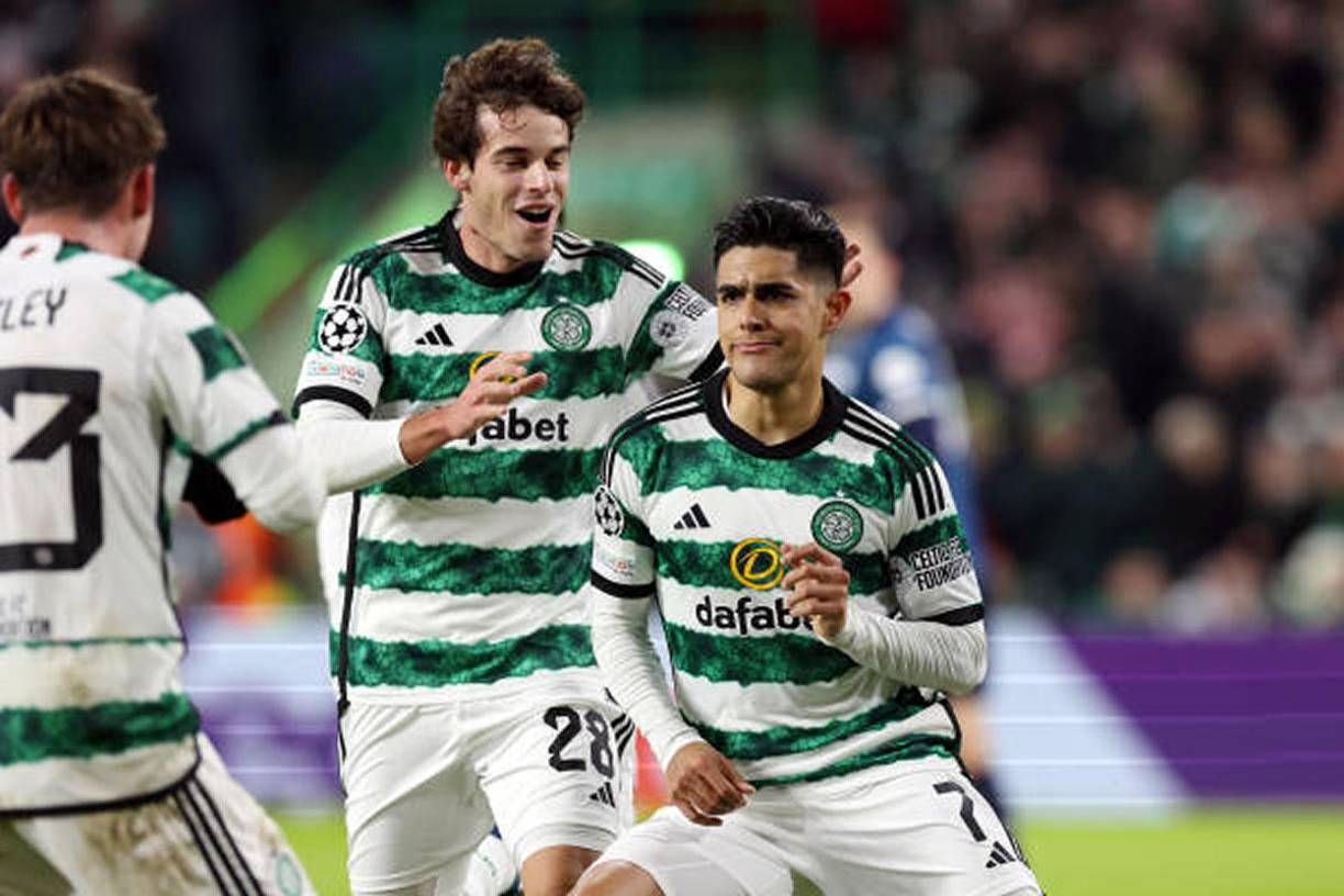 Luis Palma se mostró muy feliz por su segundo gol en la Champions League.