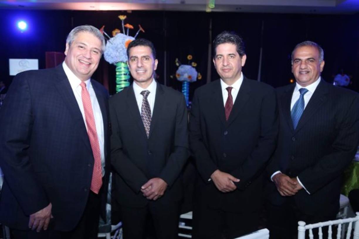 Juan Carlos Sabillón, César Abud, Javier Vega y Omar Abufele