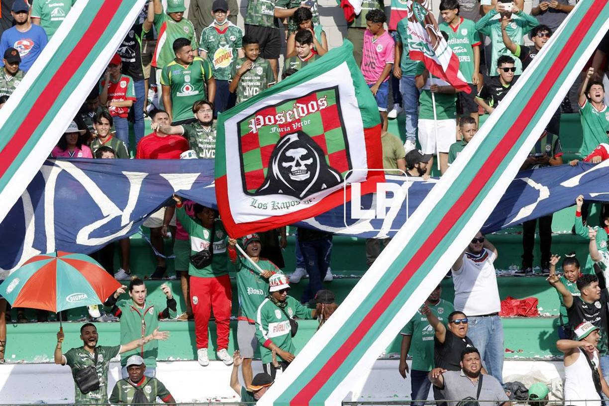 Los aficionados del Marathón pusieron el ambiente en el estadio Yankel Rosenthal.