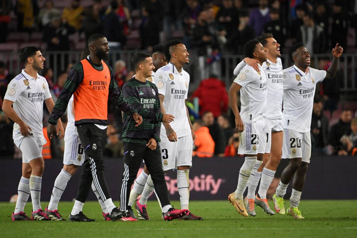 Las sonrisas y la felicidad de los merengues fue lo que sobresalió luego de la finalización del encuentro por la semifinal de vuelta de la Copa del Rey.