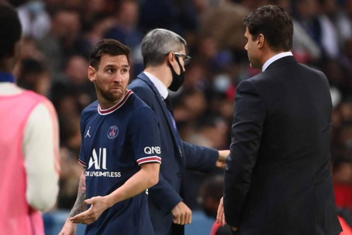 ¿Qué le dijo? La polémica imagen de Messi con Pochettino.