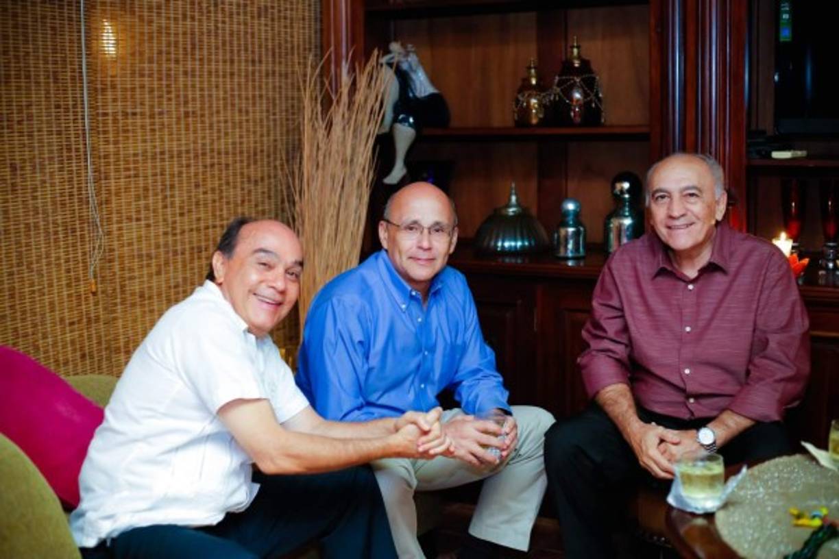 Raúl Welchez, Isacio Albir y Reynaldo Casco.