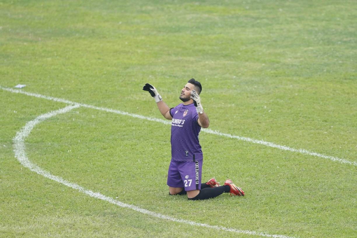 El portero Francis Reyes le dio las gracias a Dios al saber que Honduras Progreso no le ganó al Motagua.
