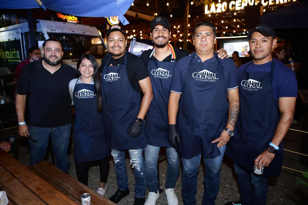Josué Rosales, Iris Franco, Fabio Muñoz, Fernando Cárcamo, Claudio Figueroa y Davin Velásquez