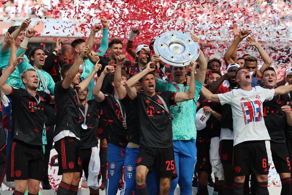 Estas son las mejores postales que dejó el festejo del Bayern Múnich tras obtener un nuevo título de la Bundesliga.