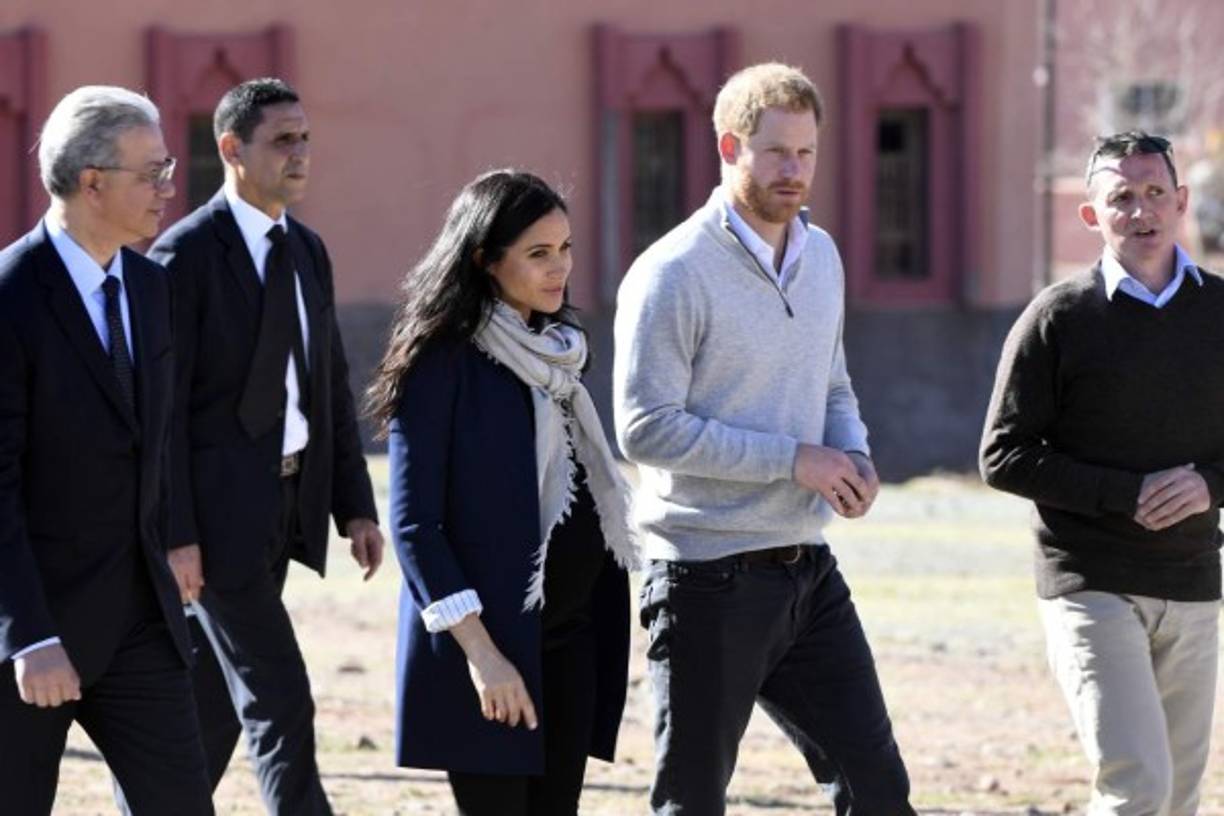 Temprano el domingo el príncipe Harry y Meghan visitaron la pensión 'Educación para todos' en la ciudad de Asni, Marruecos.