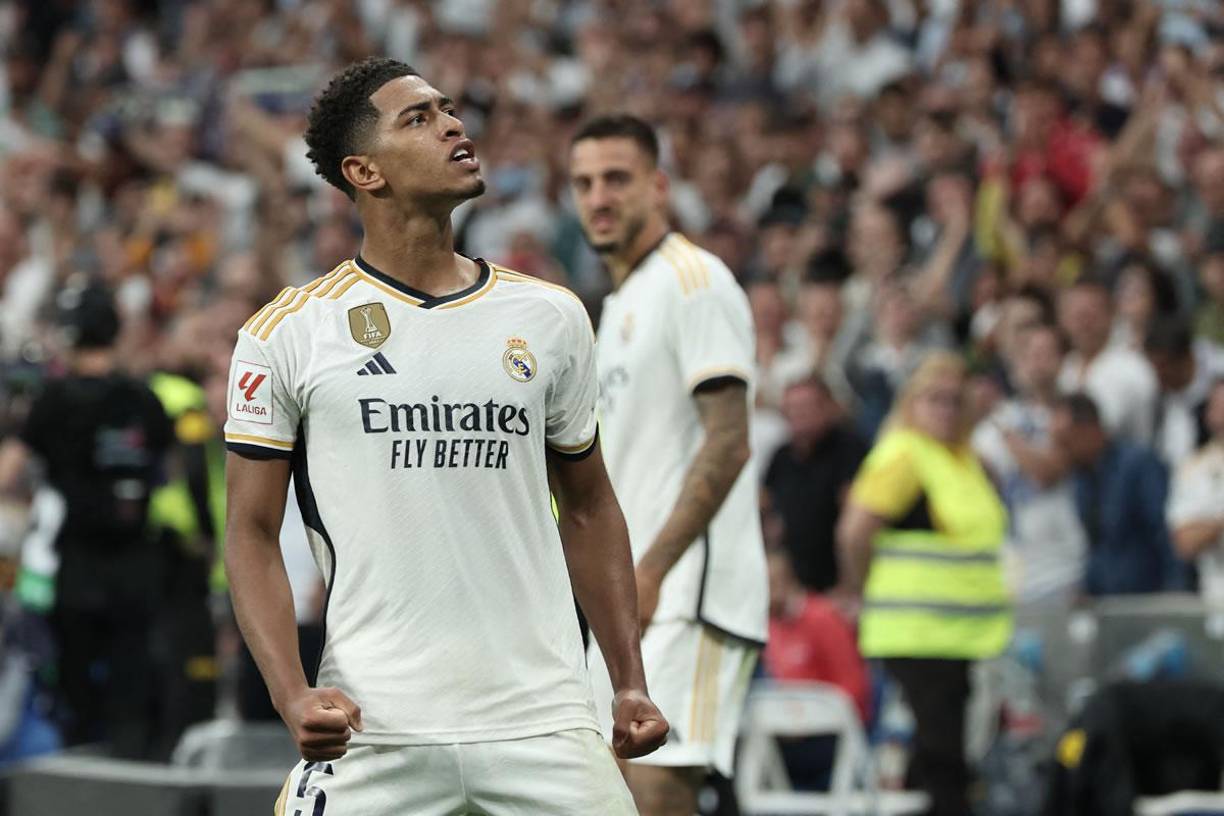 El grito eufórico de Jude Bellingham tras su gol que dio el triunfo al Real Madrid.