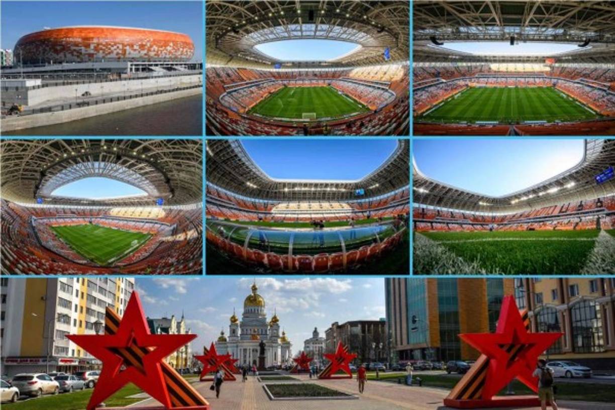 Tras el Mundial quedará como el estadio más pequeño, con solo 28.000 plazas. La elección de Saransk, de 300.000 habitantes, capital de la región de Mordovia y más conocida por sus campos penitenciarios que por su equipo de fútbol, sorprendió en el país, pero el fervor local por el torneo se ha disparado. Será la sede de los siguientes partidos:<br/><br/>Irán – Portugal (Grupo B).<br/>Perú – Dinamarca (Grupo C).<br/>Colombia – Japón (Grupo H).<br/>Panamá – Túnez (Grupo G) Foto AFP