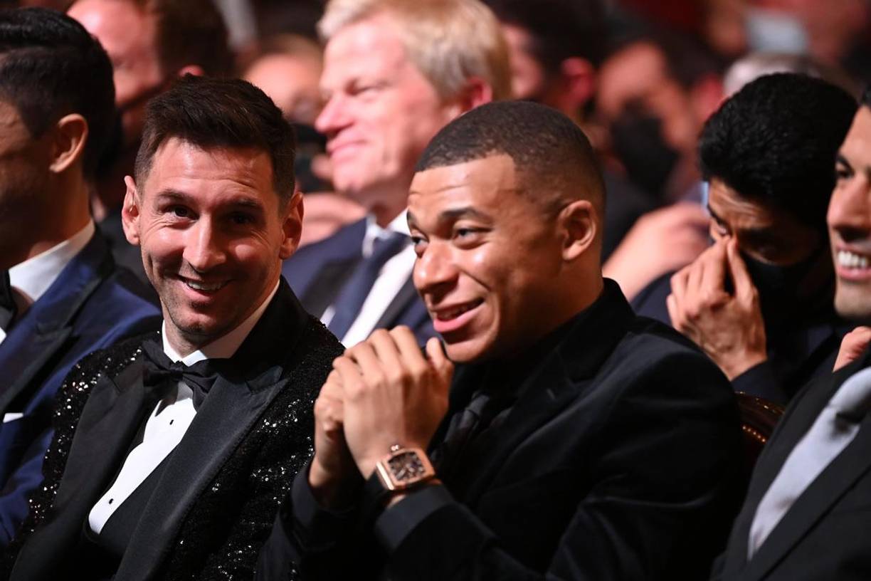 Messi y Mbappé se lo pasaron muy bien en la Gala.