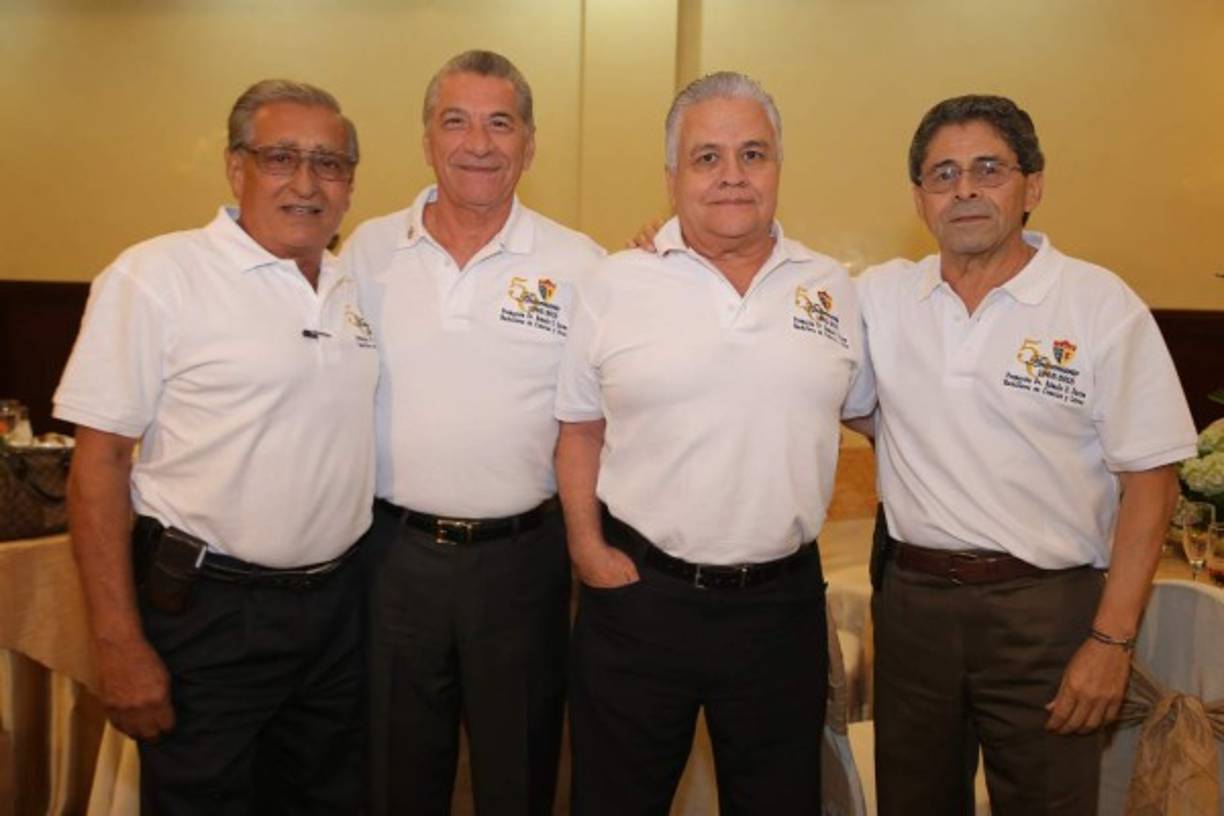 Francisco Osorio, Óscar Flores, Sergio Suazo y Ricardo Granillo.
