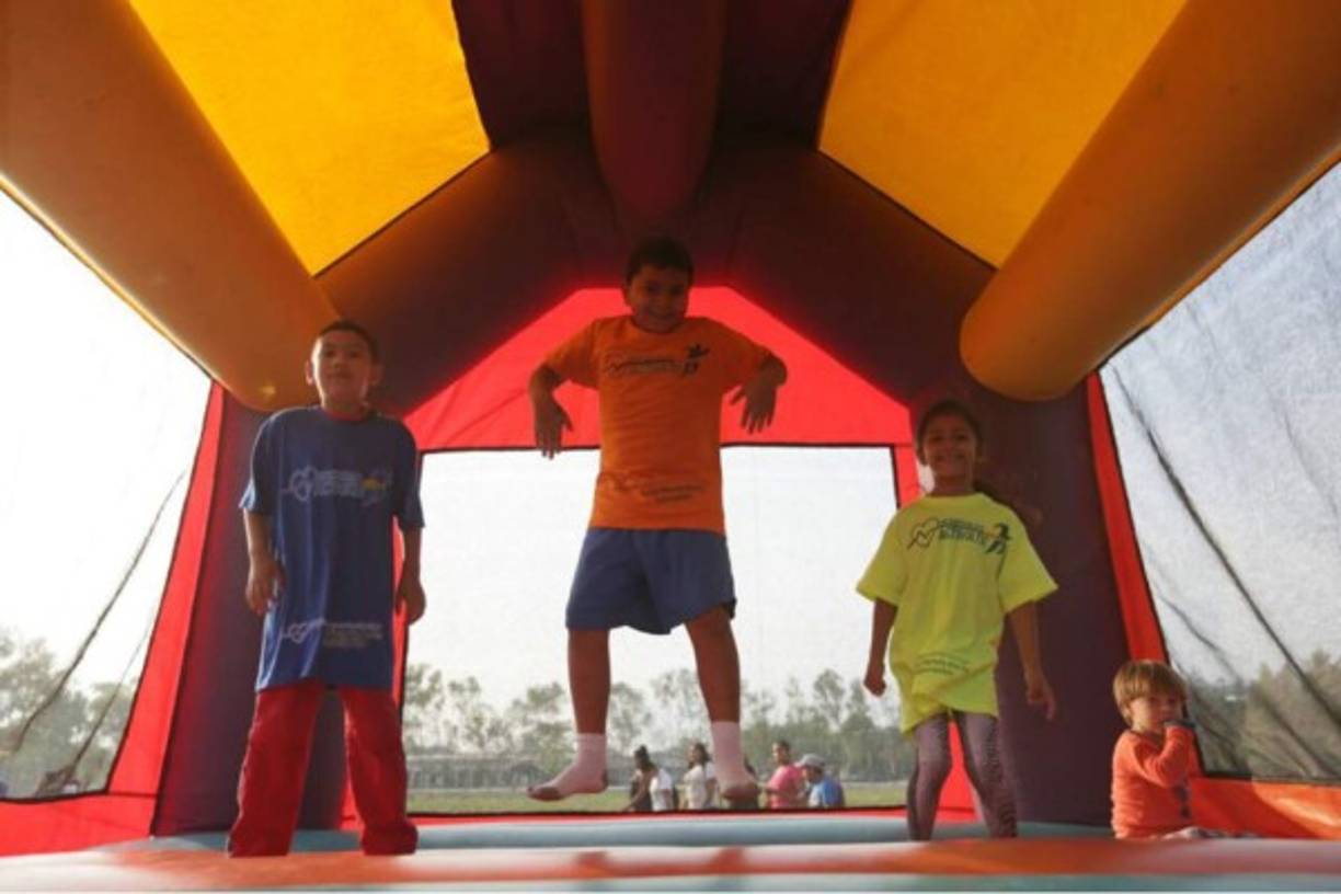 Los niños fueron quienes más disfrutaron de las actividades de este evento.