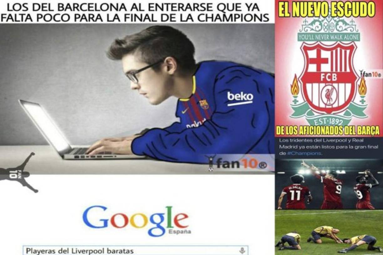 En redes sociales aparecieron los infaltables memes por la final de Champions League entre Real Madrid y Liverpool . Hay burlas al Barcelona, equipo que fue eliminado por la Roma.