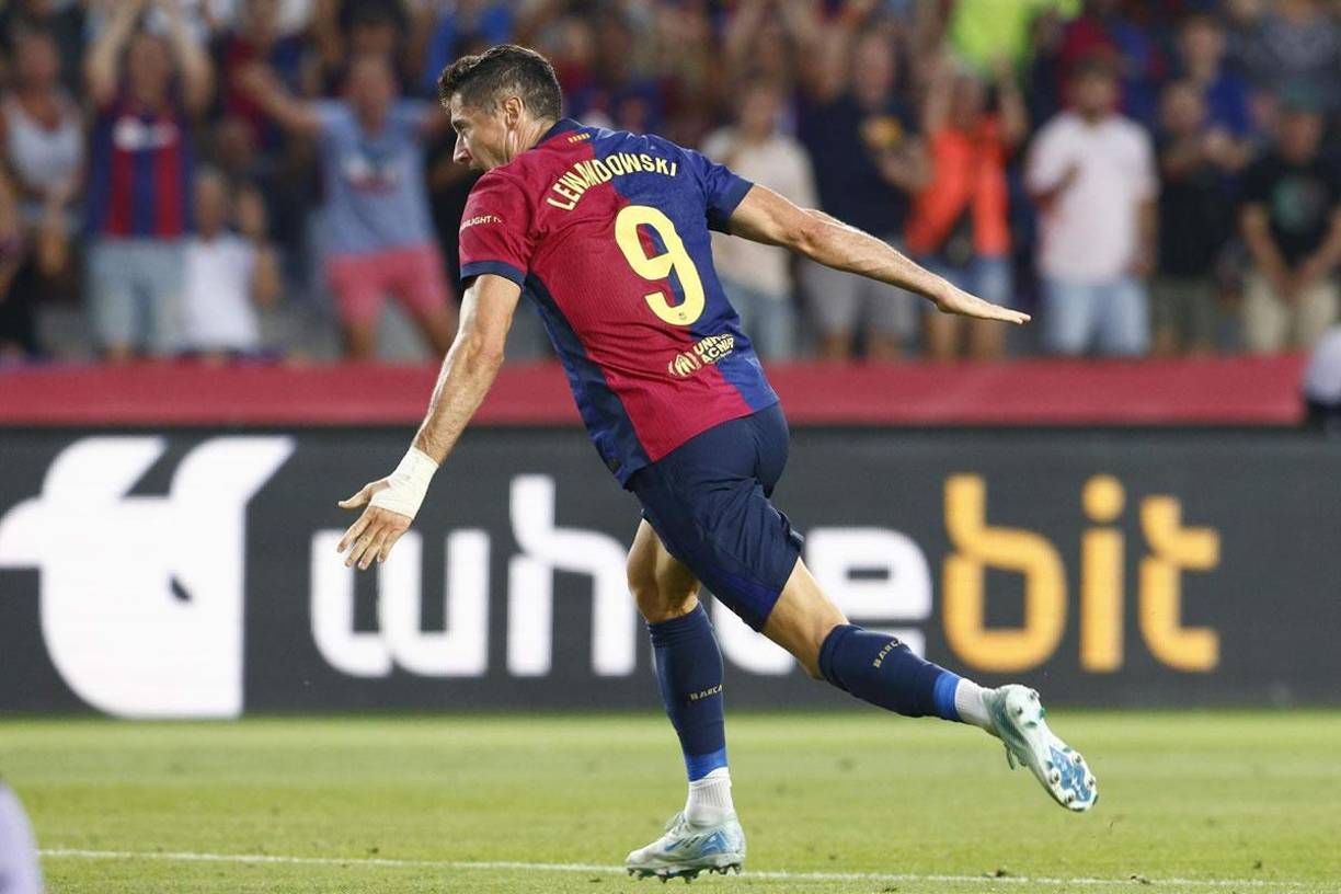 El goleador polaco ha despertado en este inicio de temporada con el Barça de Hansi Flick y lidera la tabla de goleadores de la Liga Española 2024-2025 en las primeras jornadas.