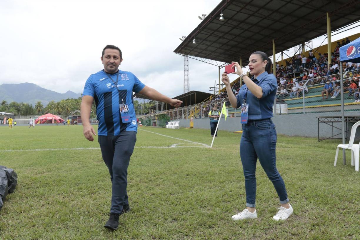 Los periodistas de la ciudad de El Progreso no se perdieron detalles del evento deportivo.