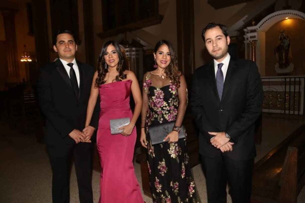 Alejandro y María José Albir con MaFer y Ángelo Casco.