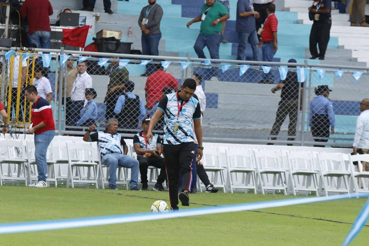 La reinauguración del Morazán: personalidades, bella pintura y así luce la nueva cancha