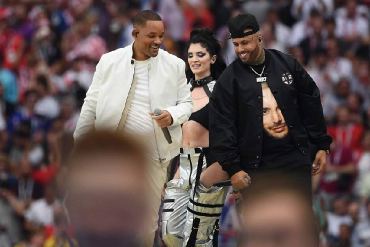 Will Smith, Nicky Jam y Era Istrefi pusieron la música en la clausura de Rusia 2018. <br/>