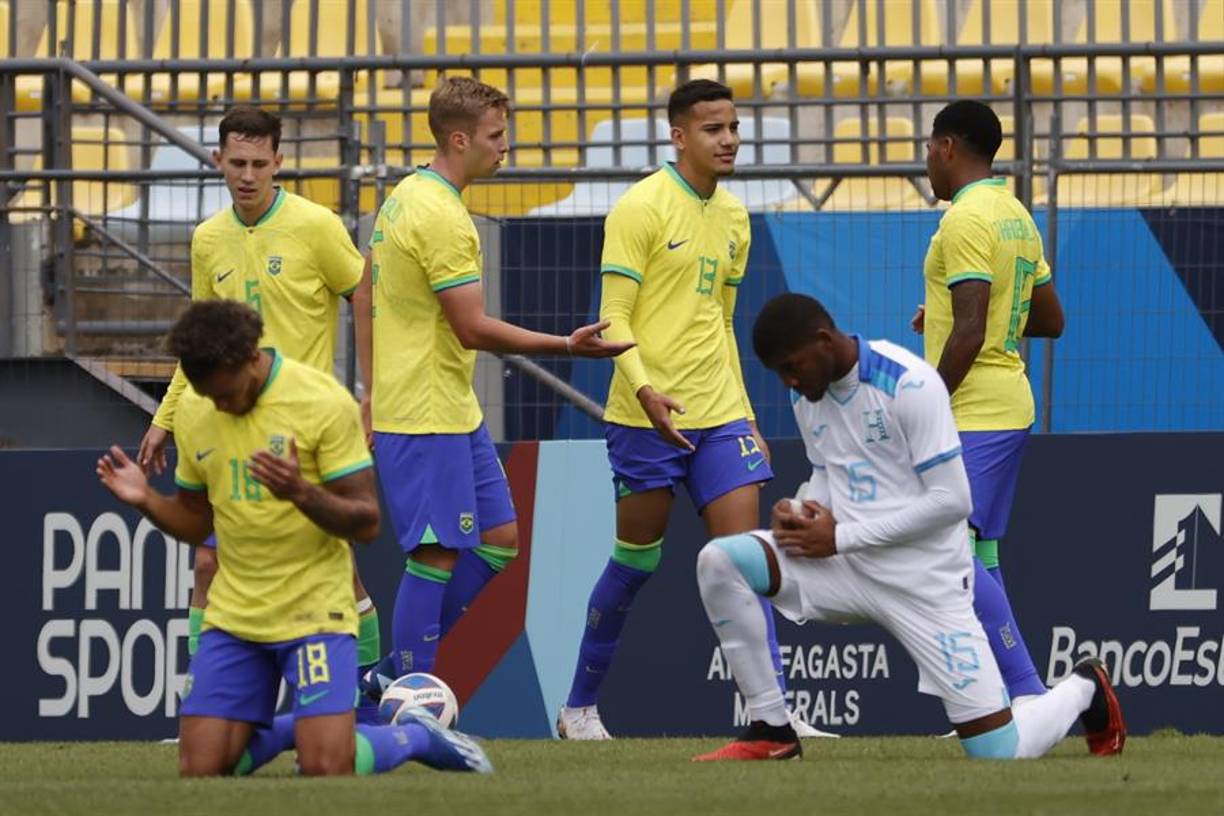 La selección Sub-23 de Honduras cayó este domingo 3-0 ante Brasil en su despedida de los Juegos Panamericanos de Chile.