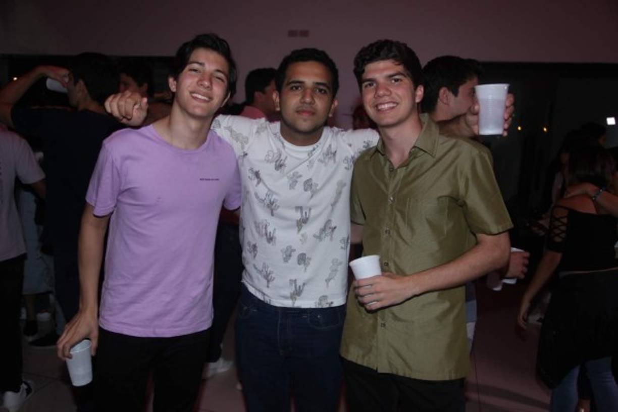 Valentino Prego, Emilio Abufele y Javier Raudales.