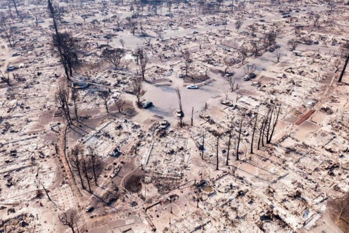 El condado de Santa Rosa quedó totalmente devastado tras los incendios que azotaron California en octubre pasado dejando 41 muertos.