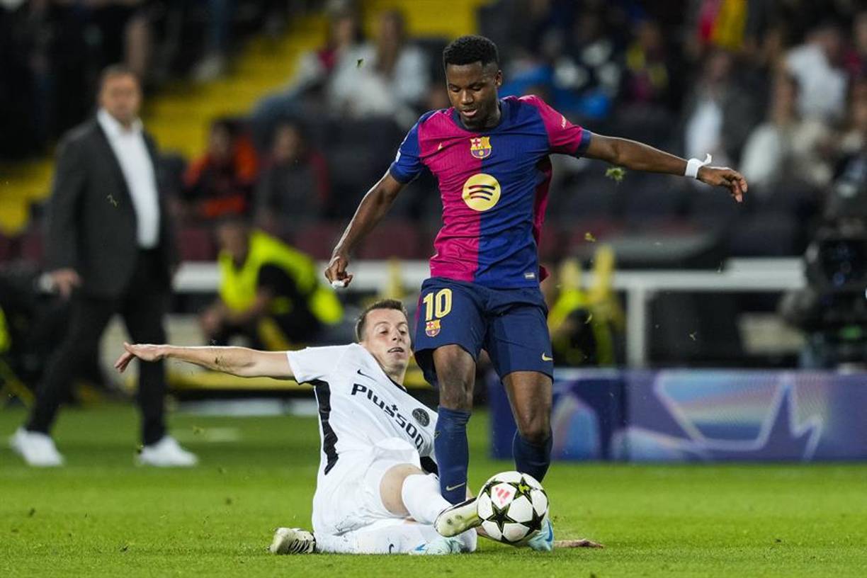 Otro que tuvo minutos fue Ansu Fati. Al final Barcelona terminó ganando 5-0.