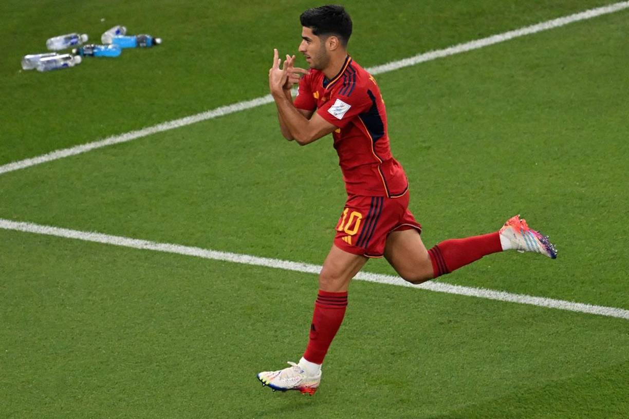Marco Asensio aumentó la ventaja de España con el 2-0 frente a los ticos. Le marcó a su excompañero Keylor Navas.
