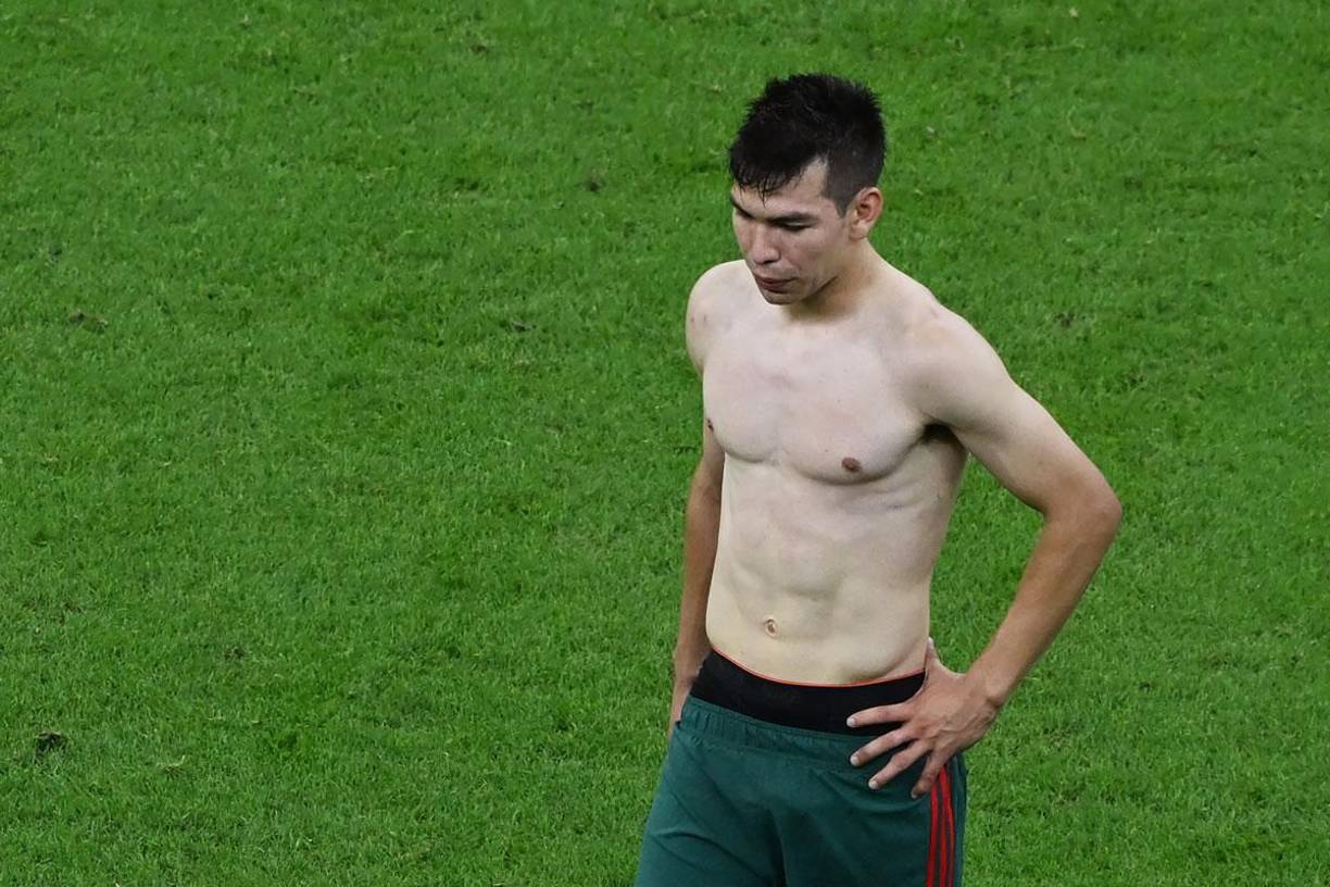 ‘Chucky‘ Lozano tuvo un buen detalle al final del partido pese a la eliminación.