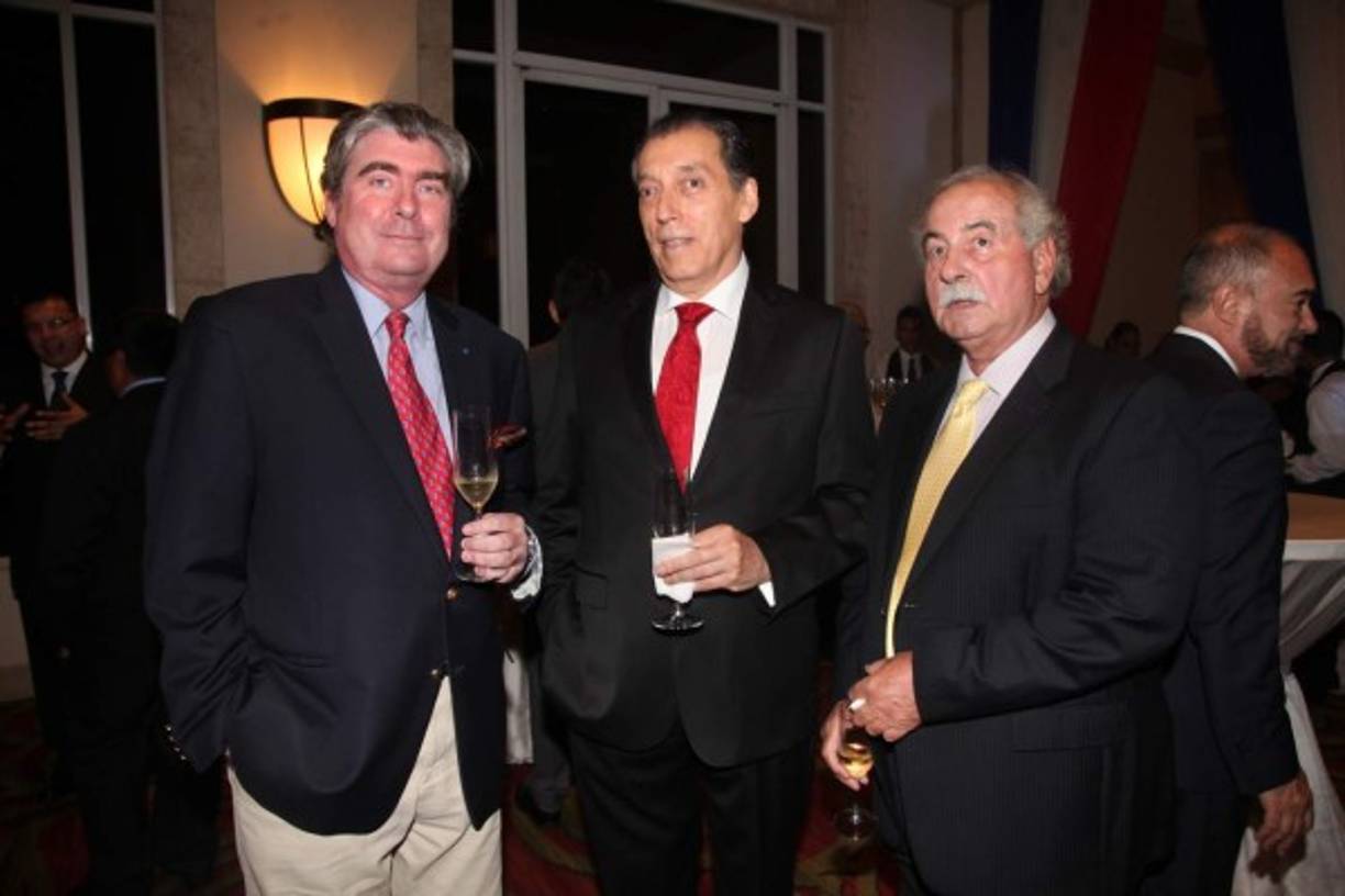 Patrice Blois, Héctor Cifuentes y Philippe Cadario