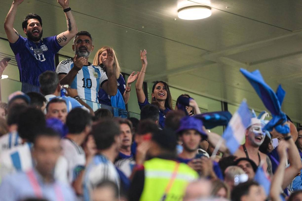 Antonela Roccuzzo también se desató festejando la clasificación de Argentina a los cuartos de final del Mundial de Qatar 2022.