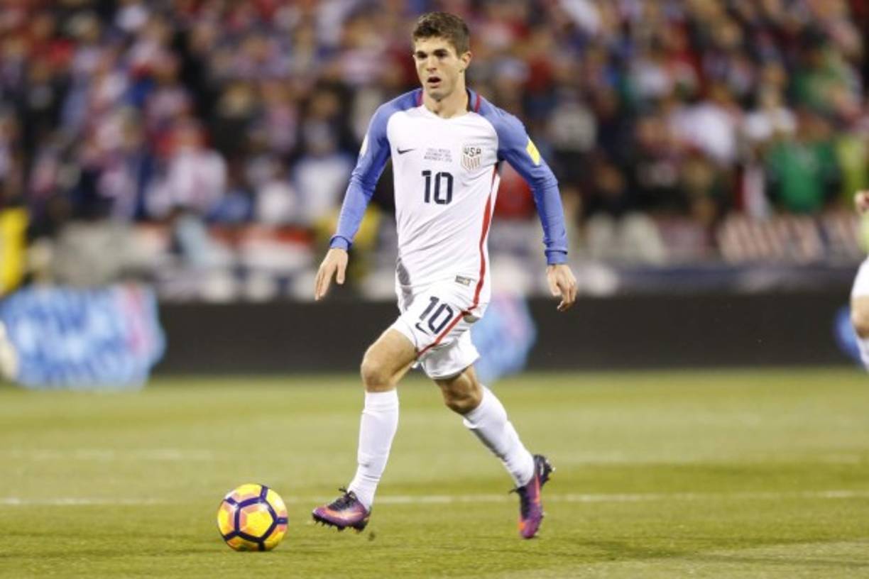 Christian Pulisic: Una de las grandes figuras del equipo de la barras y las estrellas, será el encargado de llevar peligro en la ofensiva. Cuenta con 18 años de edad, es un crack.