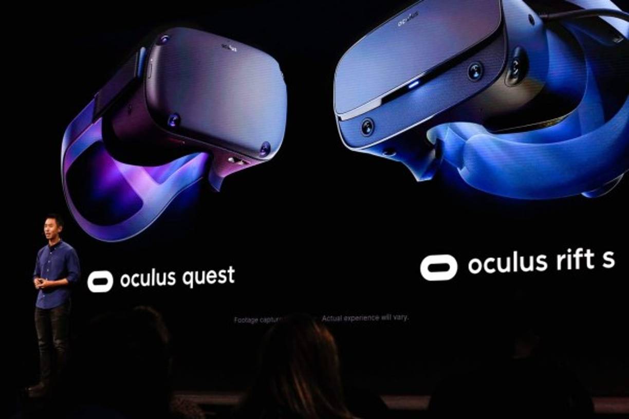 Los nuevos cascos de realidad virtual de Oculus figuraron también en el programa.