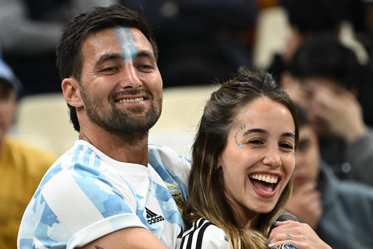 Y las parejas también disfrutaron del ambiente.