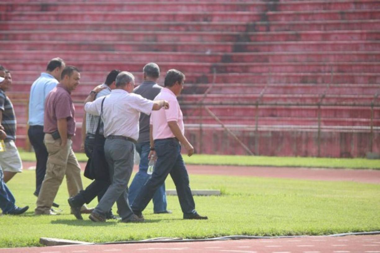 La cancha del Estadio Olímpico fue el principal punto de revisión de Jorge Luis Pinto.