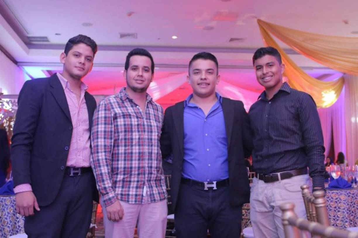 Andrés Díaz, Manuel Silva, Christ Avelar y Andrés Umaña.