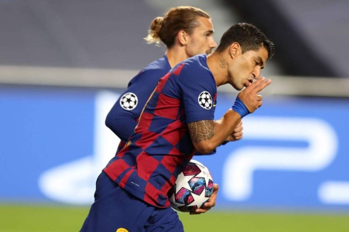 Luis Suárez dio un poquito de esperanza al Barcelona con el segundo gol.