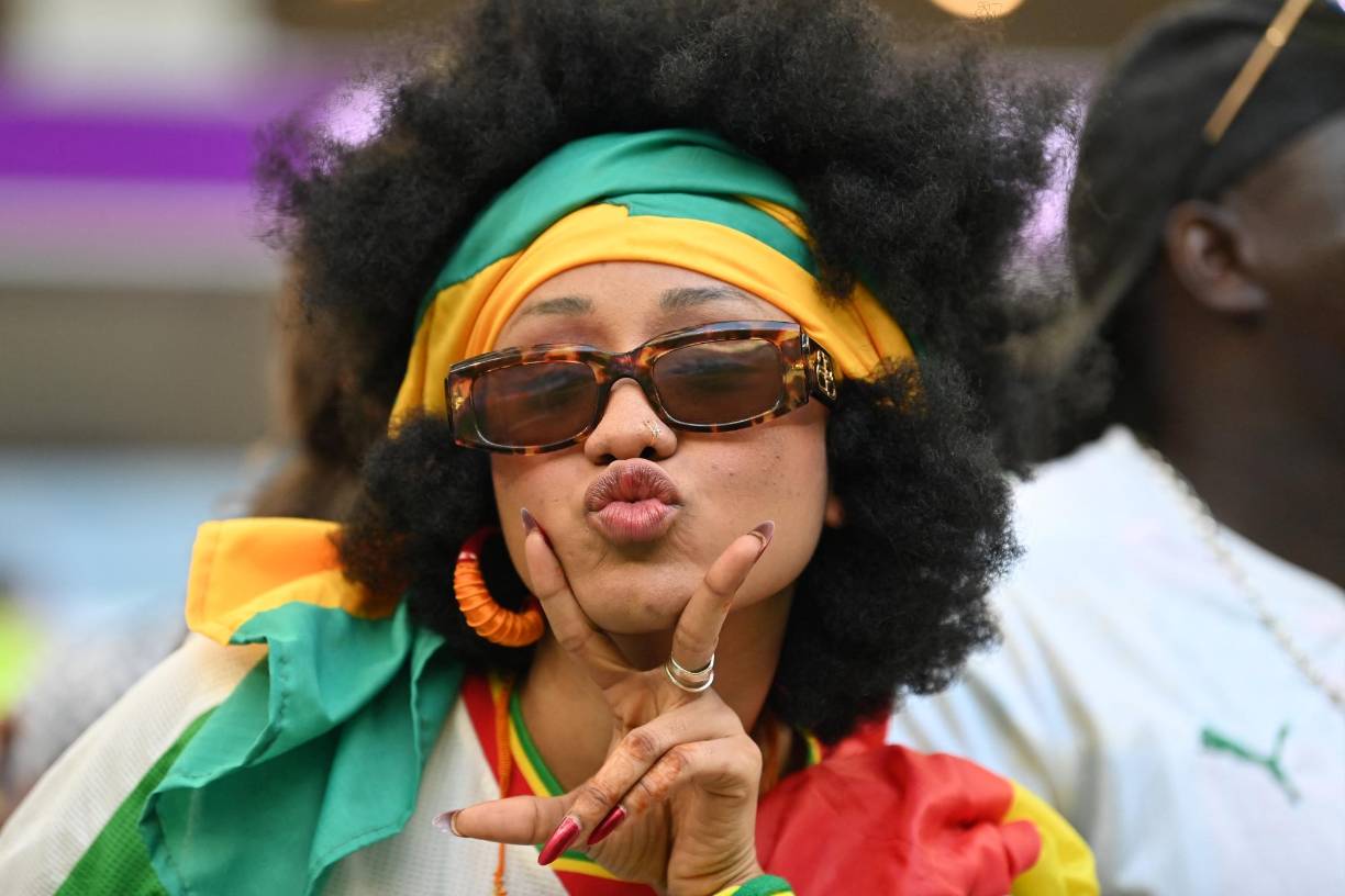 Esta fanática de Senegal robó el corazón de muchos.